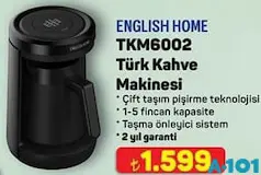 ENGLİSH HOME TKM6002 TÜRK KAHVE MAKİNESİ fiyat ve kampanya bilgisi